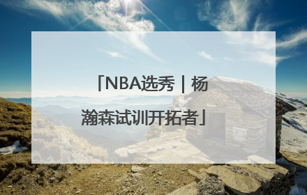 NBA选秀｜杨瀚森试训开拓者